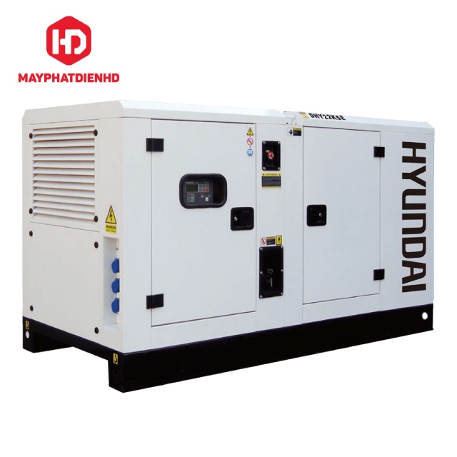 Máy phát điện 20KVA - 22KVA Hyundai DHY22KSE chạy dầu 3 pha chính hãng