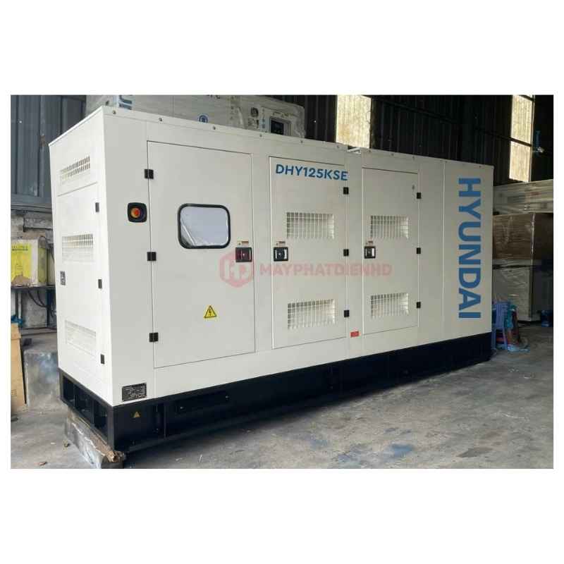 Hình ảnh thực tế máy phát điện Hyundai 125KVA tại kho Bình Minh