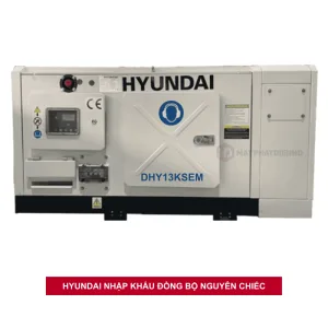 Máy phát điện 13Kw chạy dầu 1 pha Hyundai DHY13KSem chính hãng
