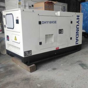 Máy phát điện 15KVA 3 pha chạy dầu Hyundai DHY16KSE nhập khẩu nguyên chiếc
