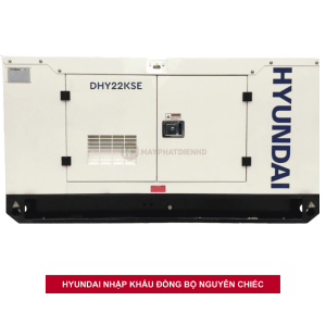 Máy phát điện 20KVA chạy dầu 3 pha Hyundai DHY22KSE nhập khẩu đồng bộ chính hãng
