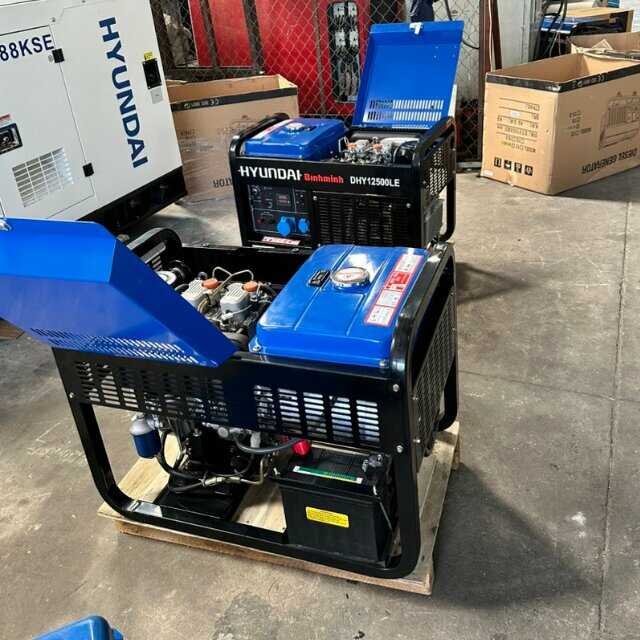 Máy phát điện chạy dầu 10Kw Hyundai DHY12500LE chính hãng
