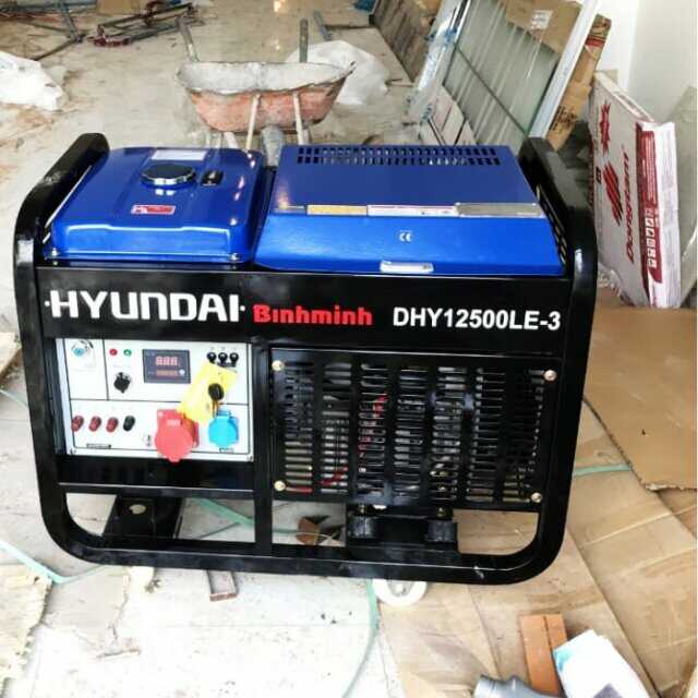Máy phát điện chạy dầu 3 pha 12KVA Hyundai chính hãng