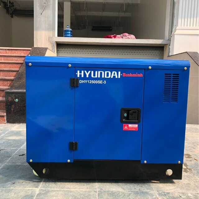 Máy phát điện chạy dầu 3 pha 12KVA Hyundai chống ồn