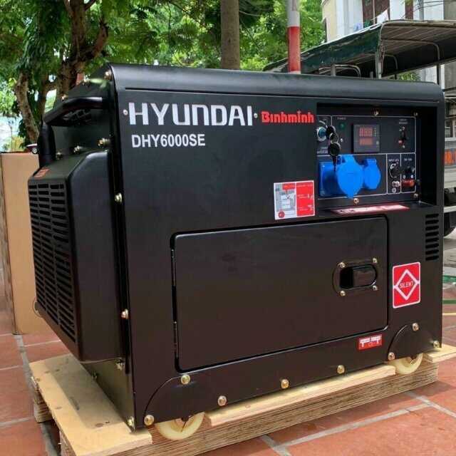 Máy phát điện chạy dầu 5KW Hyundai DHY6000SE chống ồn 8 Máy phát điện chạy dầu 5Kw Hyundai DHY6000SE chính hãng