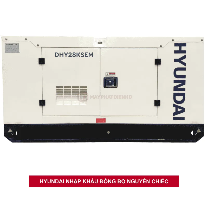 Máy phát điện 25KW chạy dầu Hyundai DHY28KSEm 3 Hình ảnh máy phát điện 25Kw chạy dầu 1 pha Hyundai DHY28KSEm chính hãng