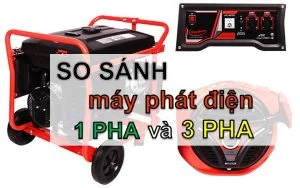 So sánh cấu tạo của máy phát điện 1 pha và 3 pha nên mua loại nào/
