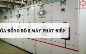 Nhận biết 2 máy phát điện đã được hòa đồng bộ
