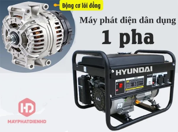 Cấu tạo chính của máy phát điện dân dụng