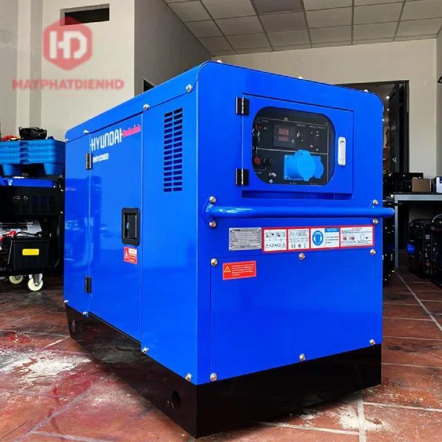 Máy phát điện 10kw Hyundai DHY12500LE chạy dầu diesel 1 pha