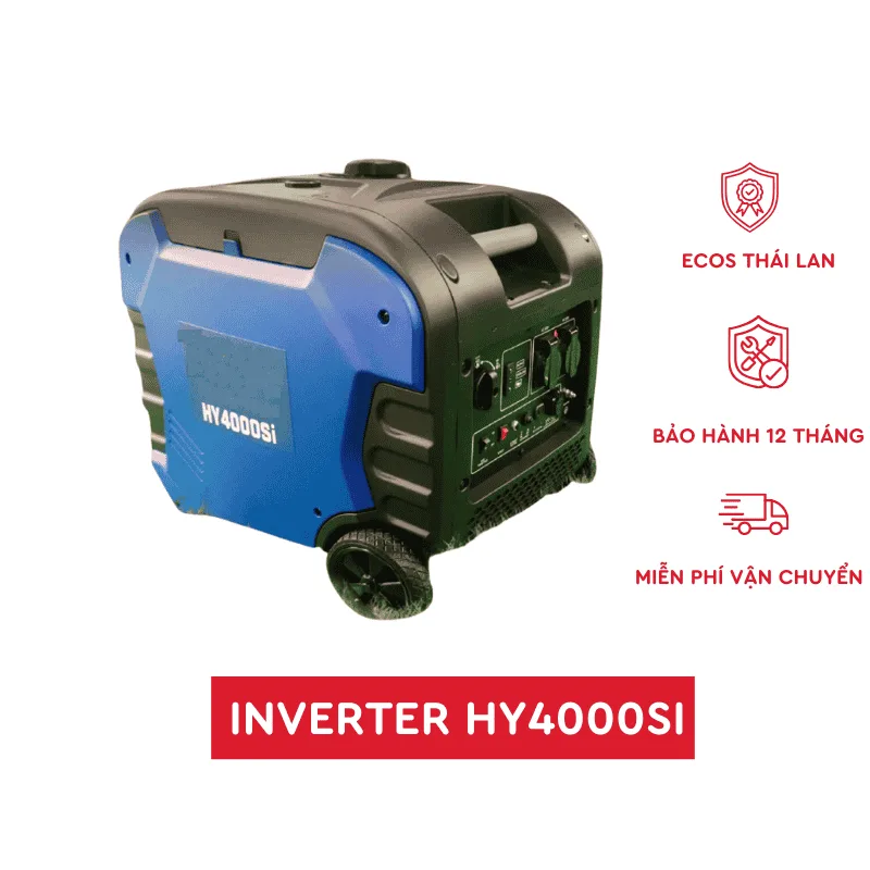 Máy phát điện Inverter 4KW chạy xăng Thái Lan ECOs HY4000SI 2 Máy phát điện Inverter 4kw chạy xăng Ecos nhập khẩu đồng bộ nguyên chiếc từ Thái Lan