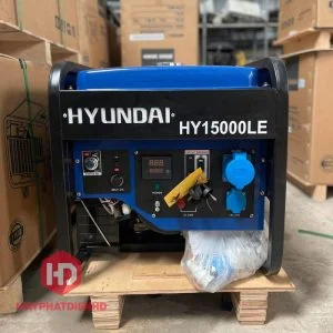 Máy phát điện Huyndai HY15000LE chạy xăng được ưa chuộng sử dụng ở nhiều nơi