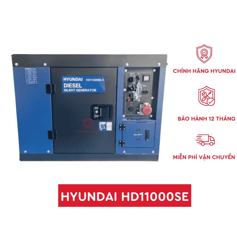 Hình ảnh máy phát điện 8KVA chạy dầu Hyundai HD11000SE