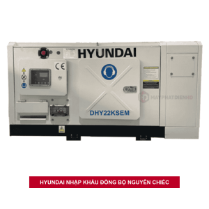 Hình ảnh minh họa máy phát điện Hyundai 20KW chạy diesel hàng chính hãng