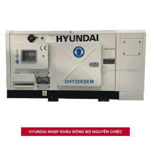 Hình ảnh minh họa máy phát điện Hyundai 20KW chạy diesel hàng chính hãng
