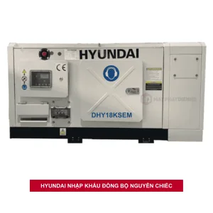 Hình ảnh máy phát điện 18KW chạy dầu 1 pha Hyundai DHY18ksem chính hãng