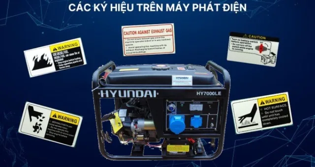Các ký hiệu cơ bản trên máy phát điện
