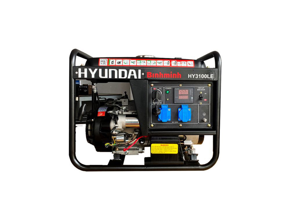 Máy phát điện 2.5kW Hyundai HY3100LE