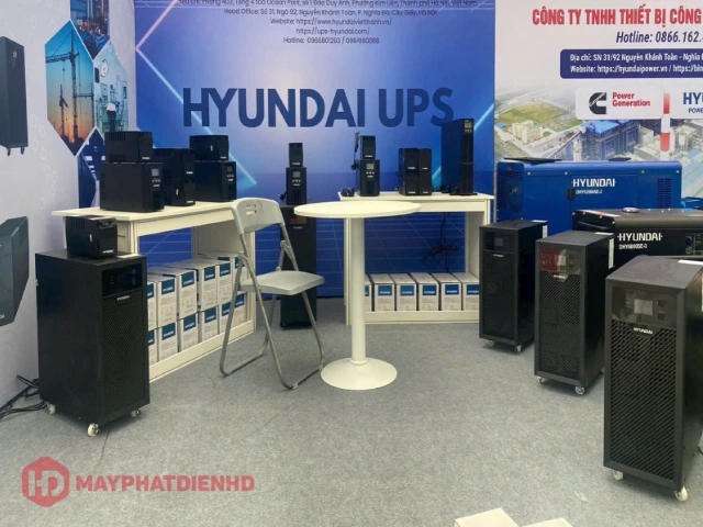 Bình Minh tại hội chợ Mùa Thu 2025 - lan tỏa giá trị năng lượng bền vững 4 bộ lưu điện UPS Hyundai được góp mặt trong họi chợ Mùa thu 2025