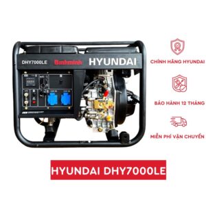 Máy phát điện Hyundai DHY7000LE chính hãng chạy dầu diesel