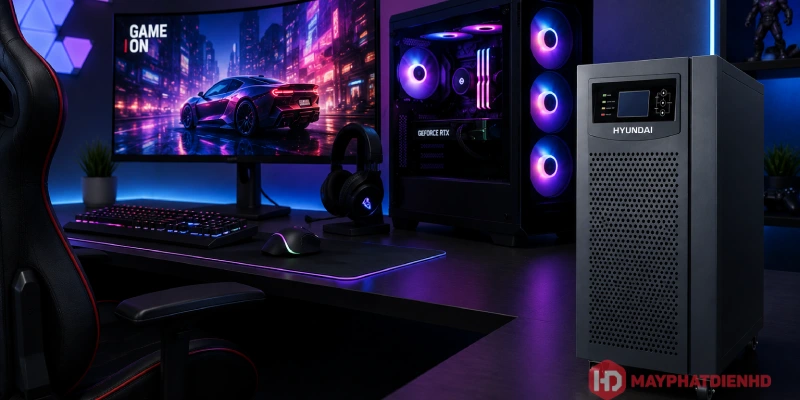 Bộ lưu điện cho máy tính để bàn cần bao nhiêu VA? 3 PC gaming thường cần UPS 1500VA trở lên
