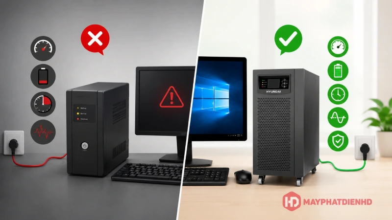 Mất điện có nên dùng cục tích điện cho máy tính không? 3 Có nên mua cục tích điện cho máy tính chính hãng, uy tín và tin cậy