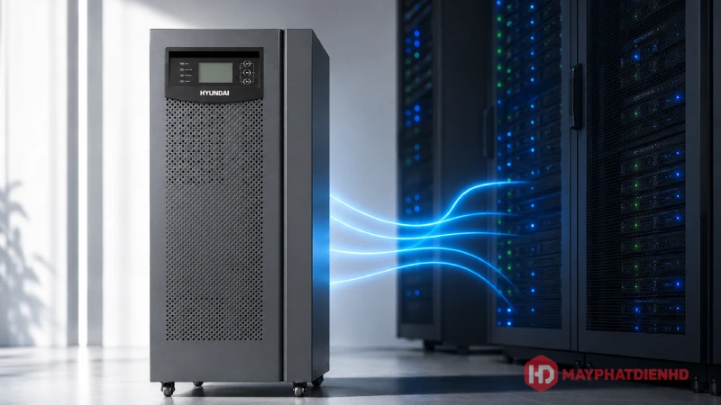 Nên chọn bộ lưu điện UPS Hyundai cho máy chủ có công suất phù hợp với nhu cầu
