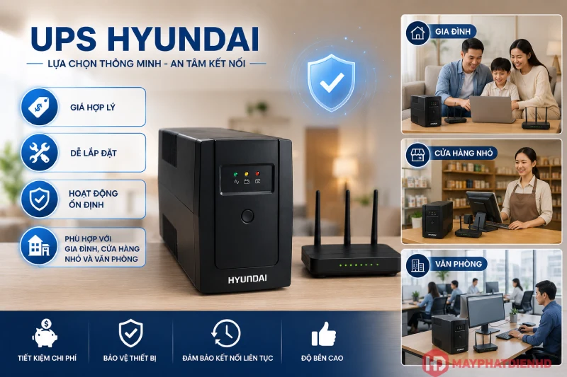 UPS Hyundai cho camera được nhiều người lựa chọn